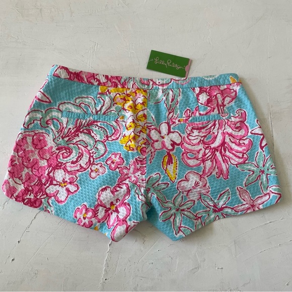 Lilly Pulitzer Adie Shorts Breakwater Blue Pink Lolita Size 4 NWT - Picture 7 of 10